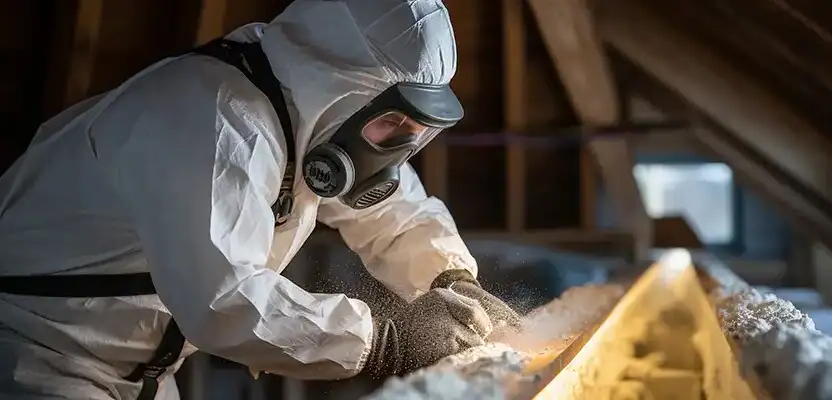 Fogging for Pest Control Services. Image shows a man fogging the